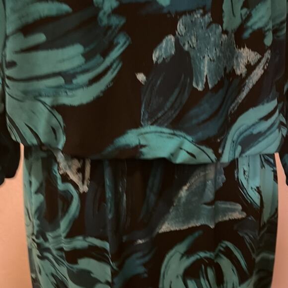 Anne Klein Multicolor Blouson Dress NWT Size 12 - Picture 4 of 10